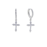 Radiant Holy Cross Earrings - Deitylove Jewelry