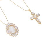 Radiant Madonna Gem Necklace - Deitylove Jewelry