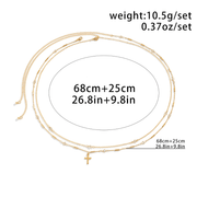 Simple Imitation Crystal Cross Waist Chain - Deitylove Jewelry