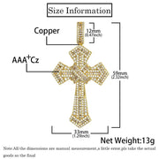 Sparkling Luxury White Gold Cross Necklace - Deitylove Jewelry
