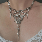 Thorns Fashion Cross Necklace - Deitylove Jewelry